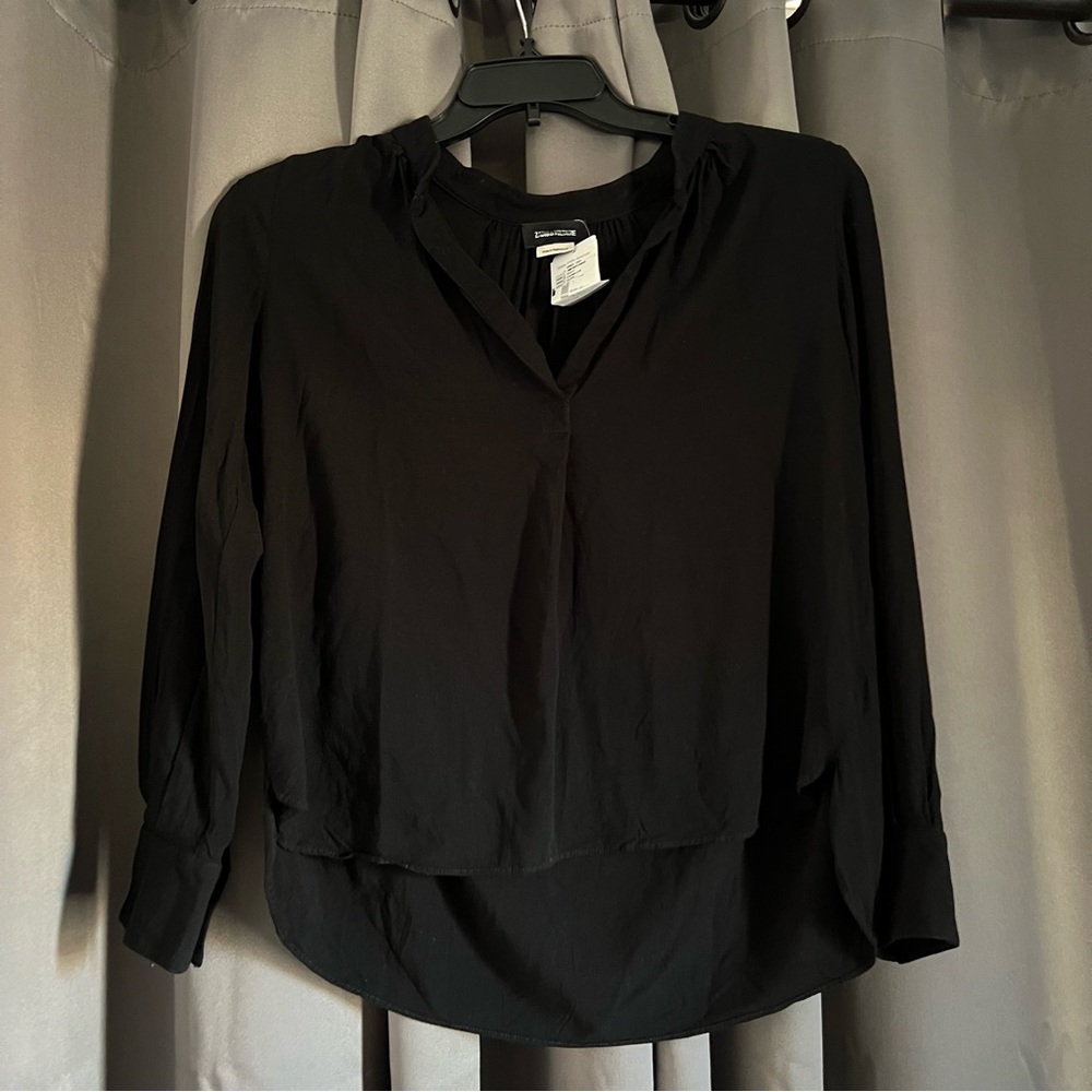 Zadig & Voltaire Women’s V-Neck Blouse Black/Noir Size Small